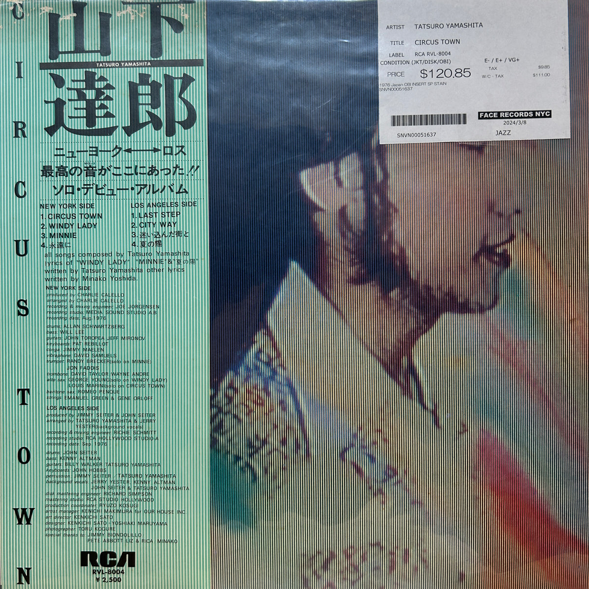 TATSURO YAMASHITA - CIRCUS TOWN