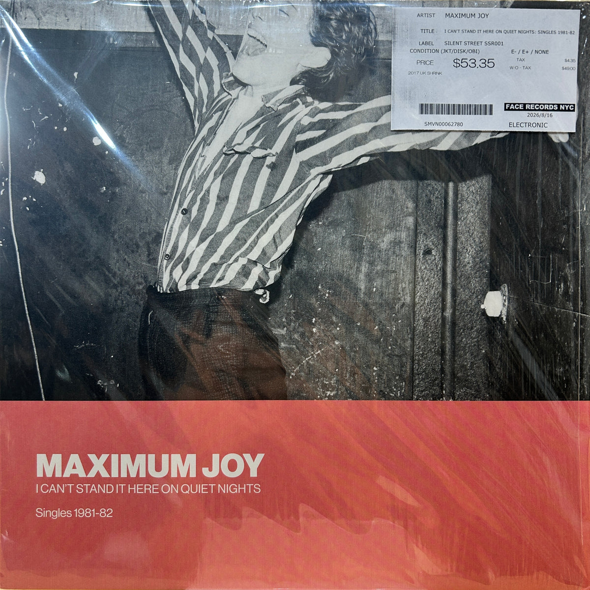 MAXIMUM JOY - I CAN'T STAND IT HERE ON QUIET NIGHTS: SINGLES 1981-82