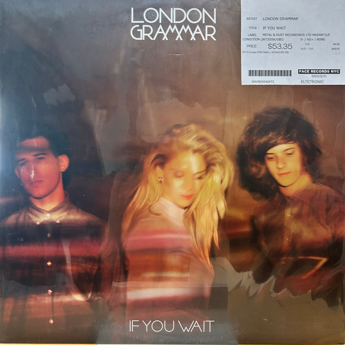 LONDON GRAMMAR - IF YOU WAIT