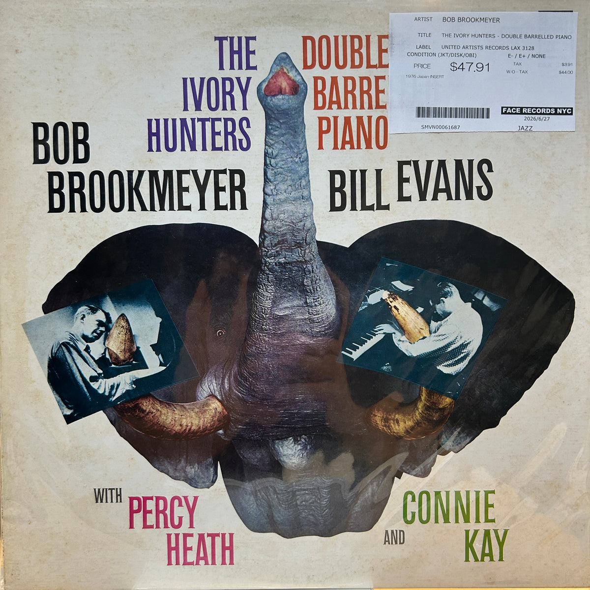 BOB BROOKMEYER - THE IVORY HUNTERS - DOUBLE BARRELLED PIANO