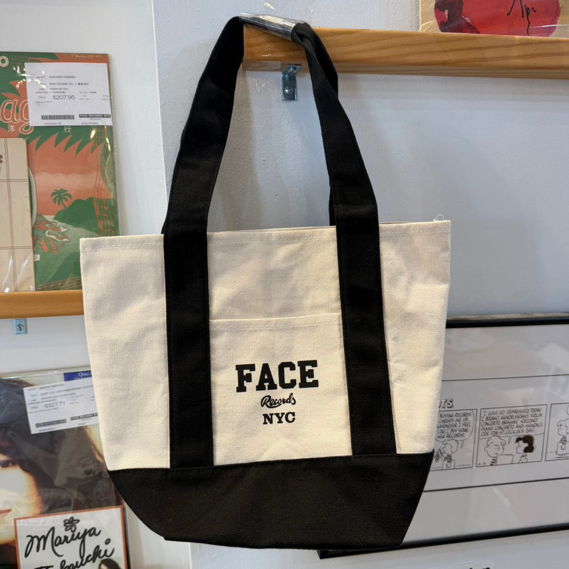 Face Records NYC Original Logo Tote Bag