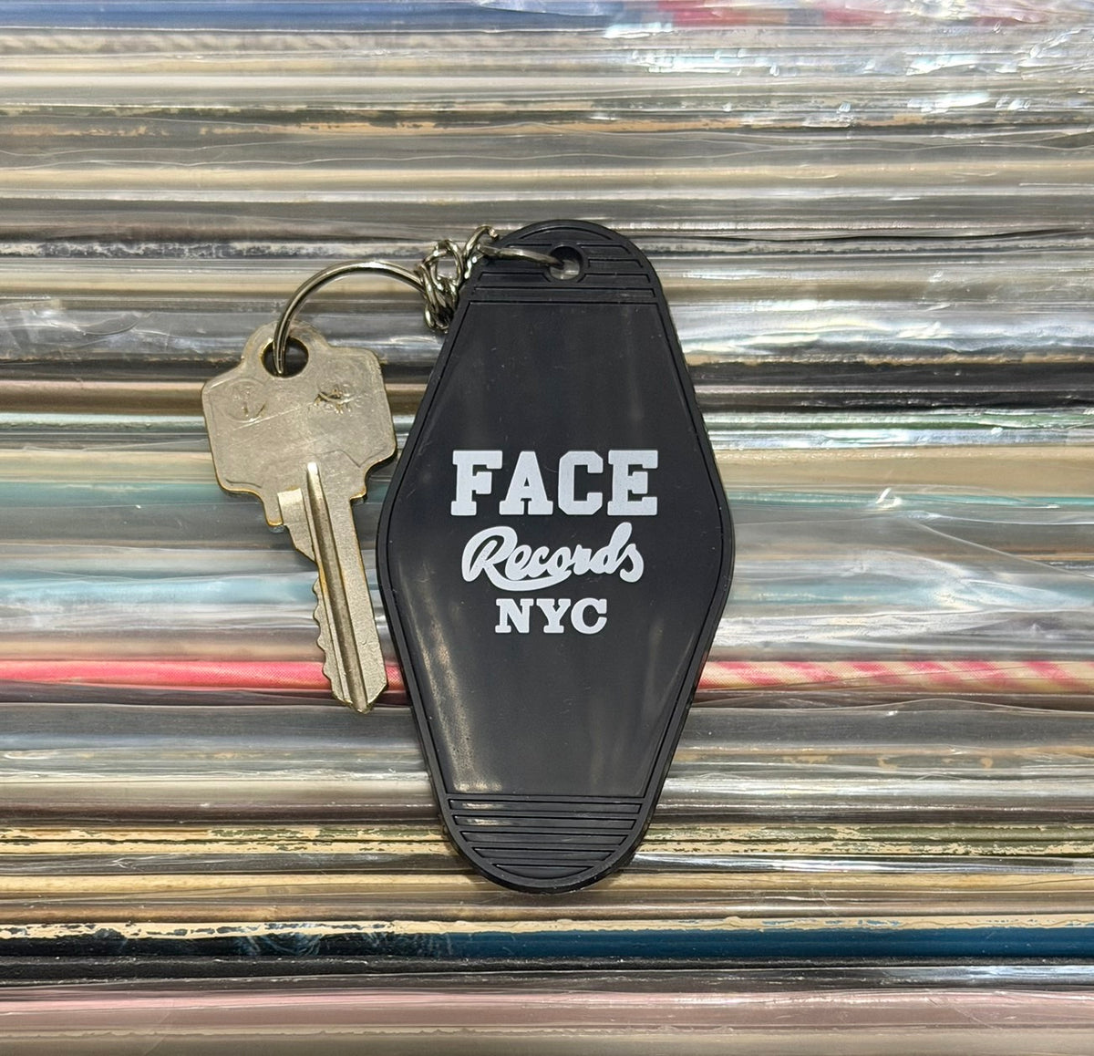 Face Records NYC Original Logo Keychain
