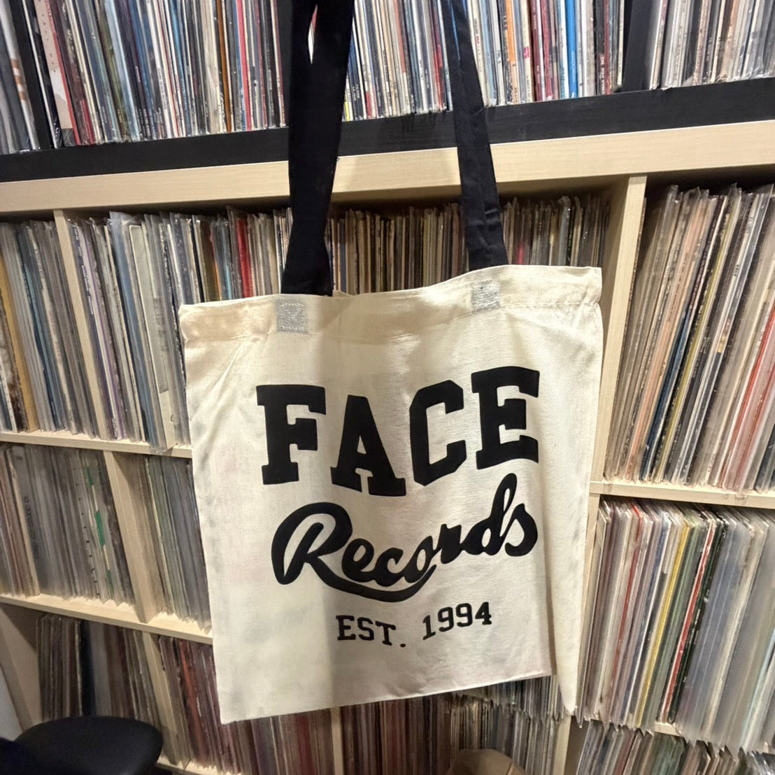 Face Records NYC Original Logo  Large Tote Bag