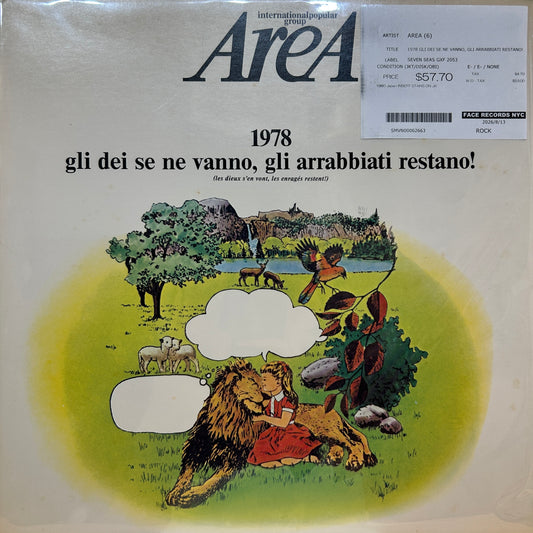 AREA - 1978 GLI DEI SE NE VANNO, GLI ARRABBIATI RESTANO!