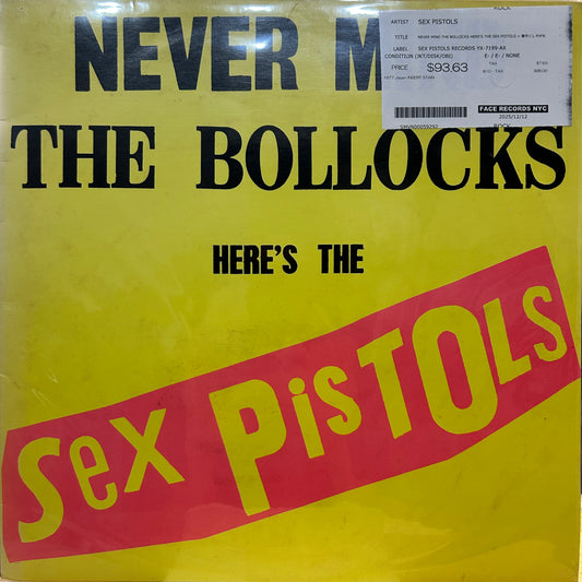 SEX PISTOLS - NEVER MIND THE BOLLOCKS HERE'S THE SEX PISTOLS = 勝手にしやがれ