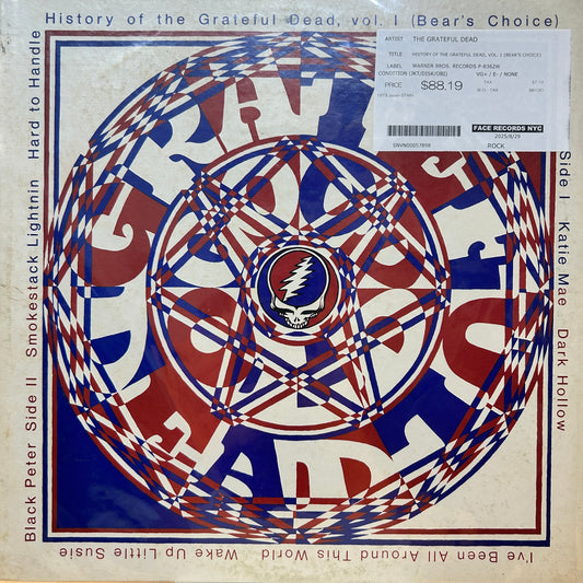 THE GRATEFUL DEAD - HISTORY OF THE GRATEFUL DEAD, VOL. 1 (BEAR'S CHOICE)