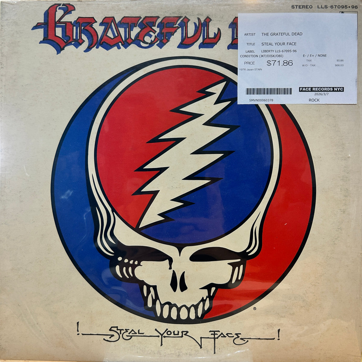 THE GRATEFUL DEAD - STEAL YOUR FACE