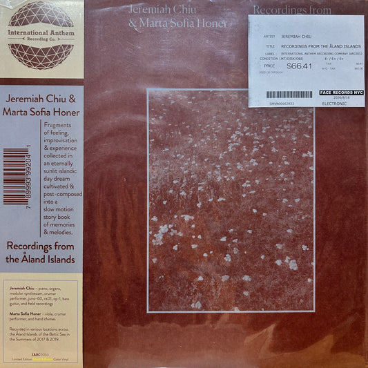 JEREMIAH CHIU - RECORDINGS FROM THE ÅLAND ISLANDS