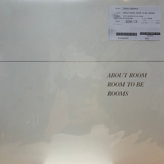 SONJA LABIANCA - ABOUT ROOM, ROOM TO BE, ROOMS