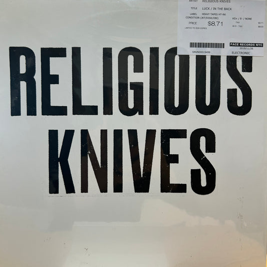 RELIGIOUS KNIVES - LUCK / IN THE BACK