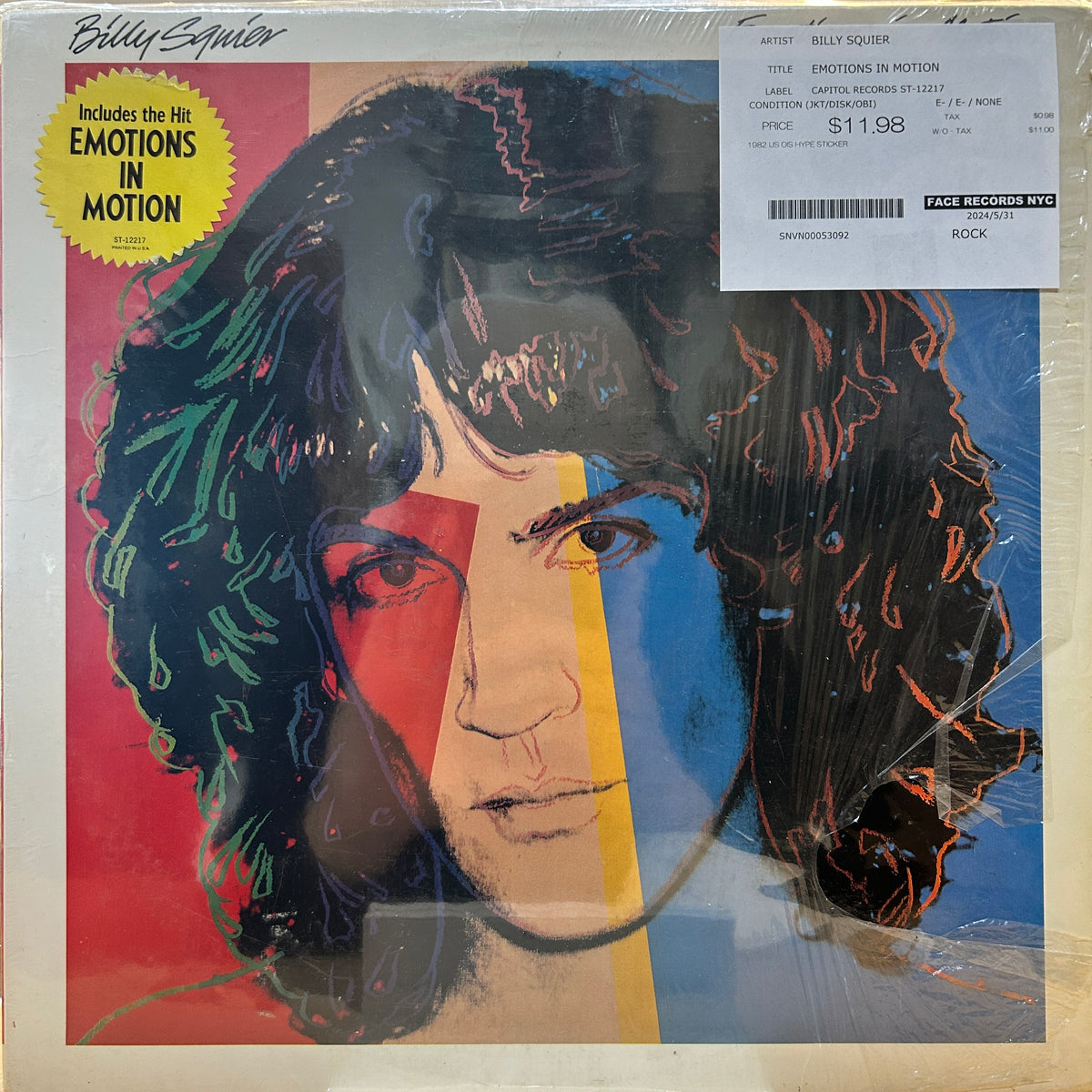 BILLY SQUIER - EMOTIONS IN MOTION