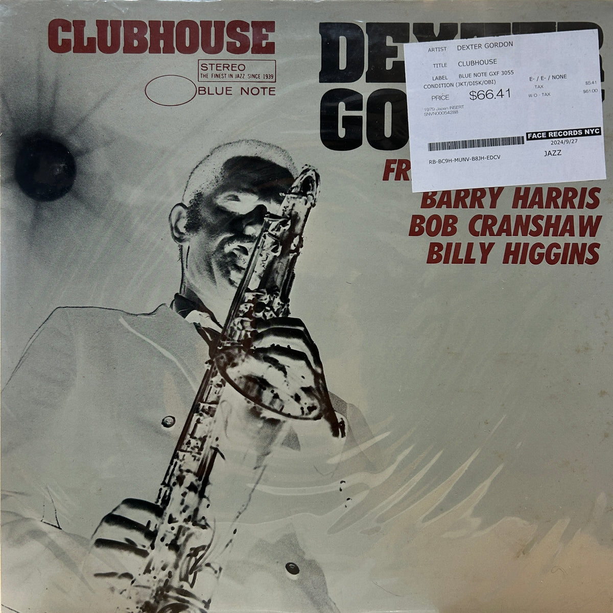 DEXTER GORDON - CLUBHOUSE