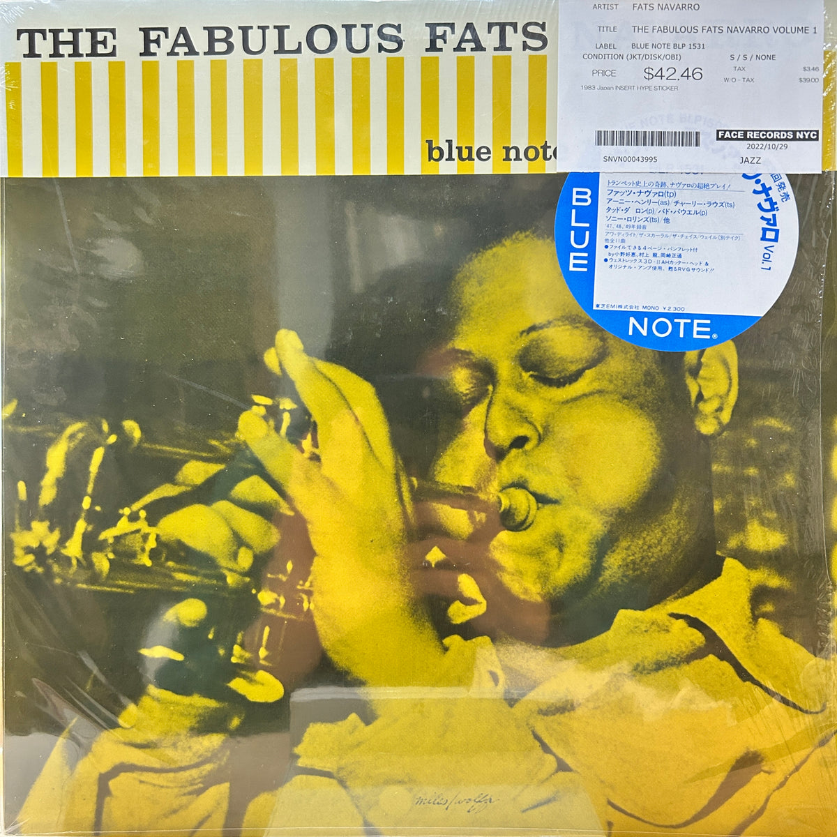 FATS NAVARRO - THE FABULOUS FATS NAVARRO VOLUME 1