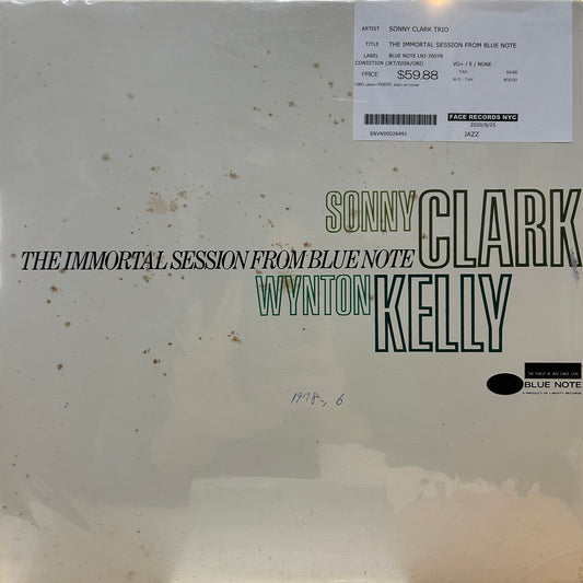 SONNY CLARK TRIO - THE IMMORTAL SESSION FROM BLUE NOTE