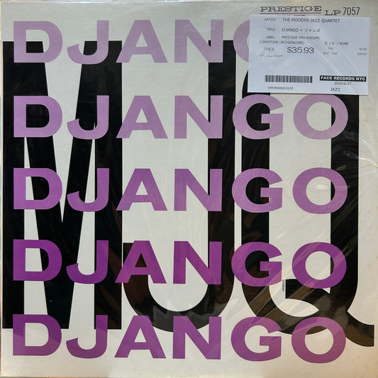 THE MODERN JAZZ QUARTET - DJANGO = ジャンゴ