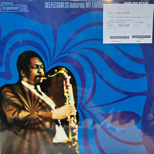 JOHN COLTRANE - SELFLESSNESS FEATURING MY FAVORITE THINGS = セルフレスネス
