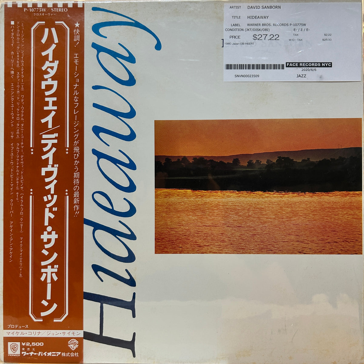 DAVID SANBORN - HIDEAWAY